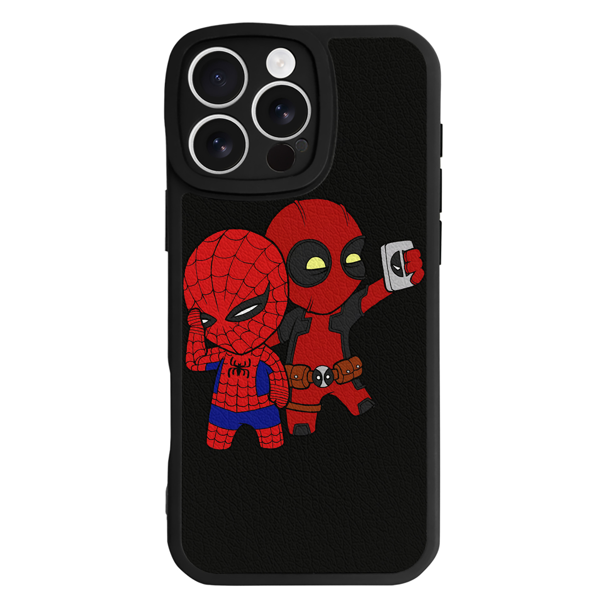 （画像用） Deadpool デッドプール 【iPhone 16シリーズ対応】シリコンスマホケース（レザー調） 材質：シリコン